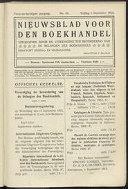 Nieuwsblad voor den boekhandel jrg 82, 1915, no 65, 03-09-1915 in 