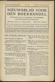 Nieuwsblad voor den boekhandel jrg 84, 1917, no 68, 07-09-1917 in 