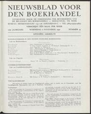 Nieuwsblad voor den boekhandel jrg 107, 1940, no 45, 06-11-1940 in 