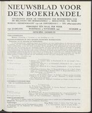 Nieuwsblad voor den boekhandel jrg 104, 1937, no 44, 03-11-1937 in 