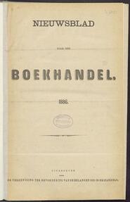 Nieuwsblad voor den boekhandel jrg 53, 1886 [Index]
