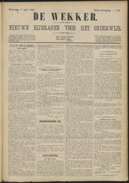 De wekker; weekblad voor onderwijs en schoolwezen jrg 41, 1884, no 29, 09-04-1884 in 