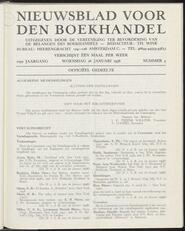 Nieuwsblad voor den boekhandel jrg 105, 1938, no 4, 26-01-1938 in 