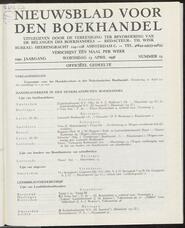 Nieuwsblad voor den boekhandel jrg 105, 1938, no 15, 13-04-1938 in 