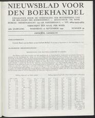 Nieuwsblad voor den boekhandel jrg 106, 1939, no 39, 27-09-1939 in 