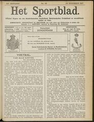 Het sportblad; Officiëel orgaan van den Amsterdamschen Voetbalbond,  Nederlandschen Cricketbond en verschillende bonden en clubs jrg 25, 1917, no 48, 29-11-1917 in 