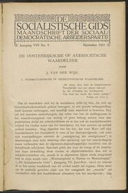 De socialistische gids; maandschrift der Sociaal-Democratische Arbeiderspartij jrg 8, 1923, no 9
