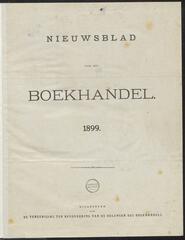 Nieuwsblad voor den boekhandel jrg 66, 1899 [Index]