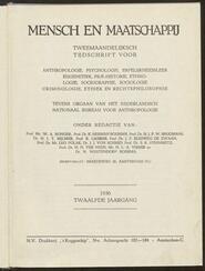 Mensch en maatschappij; Tweemaandelijksch tijdschrift jrg 12, 1936 [volgno 1]
