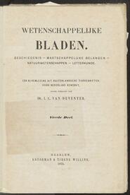 Wetenschappelijke bladen, 1875 (4e deel) [volgno 1]