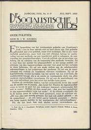 De socialistische gids; maandschrift der Sociaal-Democratische Arbeiderspartij jrg 18, 1933, no 8/9
