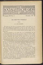De socialistische gids; maandschrift der Sociaal-Democratische Arbeiderspartij jrg 13, 1928, no 11