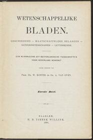 Wetenschappelijke bladen, 1894 (1e deel) [volgno 1]