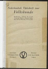 Volkskunde; Nederlandsch tijdschrift voor Volkskunde jrg 26, 1921 [volgno 1]