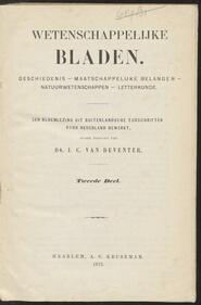 Wetenschappelijke bladen, 1872 (2e deel) [volgno 1]
