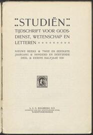 Studiën; godsdienst, wetenschap en letteren jrg 62, 1930 (113), no 113
