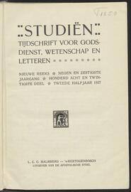 Studiën; godsdienst, wetenschap en letteren jrg 69, 1937 (128), no 128