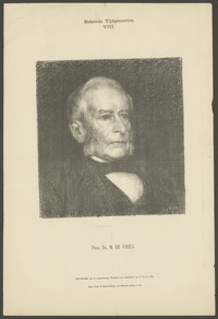 Portret van Matthias de Vries, litho naar een tekening van Jan Veth