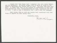 Aantekening van Walter Robinson achter op portret met moeder en broer uit 1909