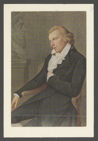 Portret van Johann Christoph Friedrich von Schiller, naar een schilderij van Simanowiz uit circa 1795