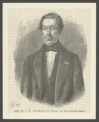 Portret van Jan Rudolph Thorbecke