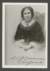 Portret van Anna Louise Geertruida Bosboom-Toussaint getekend door D.J Sluyter