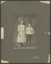 Henriette Dorothea en Theodoor Voorstad, de kinderen van Theodoor Swart Abrahamsz, door Adriaan Boer