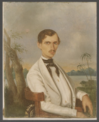 Portret van Eduard Douwes Dekker (Multatuli)