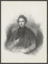 Portret van dr. Cornelis Pen, getekend door Antoine Jean Louis Chantal
