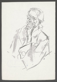 Portret van H.P.L. Wiessing, getekend door J.S. Sjollema