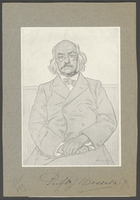 Portret van Johannes Bosscha jr., litho door Hendrik Haverman