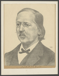 Portret van Hendrik Peter Godfried Quack, lithografie
