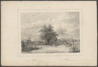 Serang, hoofdplaats van de residentie Bantam, lithografie door C.W.M. van de Velde