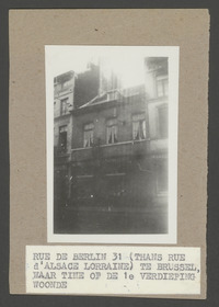 Brussel: Rue de Berlin 31, huis waar Tine Douwes Dekker-van Wijnbergen woonde 