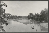 Java: de rivier Ciujung dat langs Rangkas Bitung in het district Lebak stroomt, foto door Bert Vinkenborg
