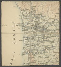 Kaart van Midden-Lombok (I), schaal 1: 100 000