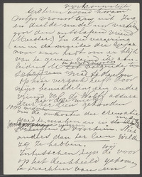Brief van J.H. de Haas aan F.M. Wibaut [concept]
