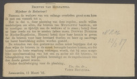 Ingezonden brief van V. Bruinsma in de N.R.C.